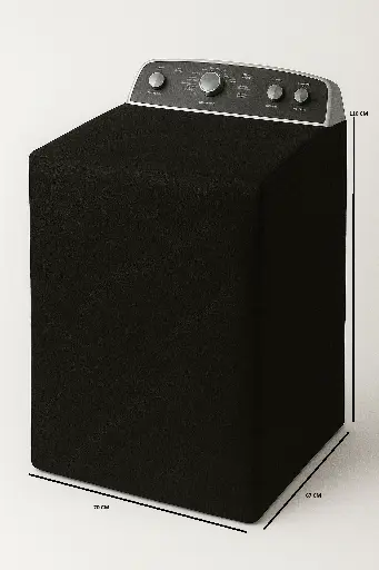 [AN90503X] FORRO PARA LAVADORA MANUAL, PANEL ATRÁS, MANGUERAS ATRÁS 37-42LB/16-19 KG (110X70X67) CM CARGA SUPERIOR NEGRO WHIRLPOOL CKD90503