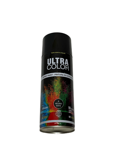 [AN90792X] PINTURA ULTRA COLOR 400ML4- NEGRO MATE CKD90792