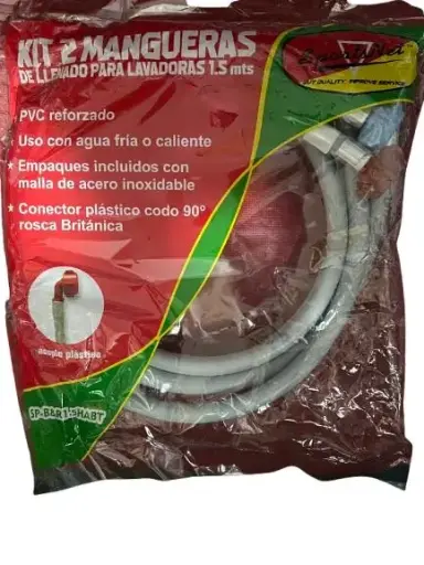 [AN91363X] JUEGO MANGUERA ENTRADA SPARTSNET ROSCA ROJA Y AZUL 1.50M CKD91363