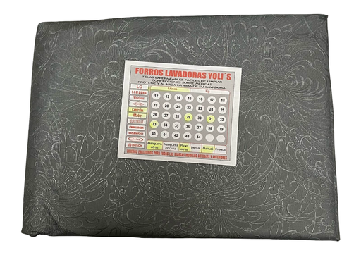 [AN90434X] FORRO PARA LAVADORA - MANUAL MANGUERAS Y PANEL ATRÁS 33LB/28-31KG (97X58X60) CM CARGA SUPERIOR CENTRALES MABE GRIS CKD90434