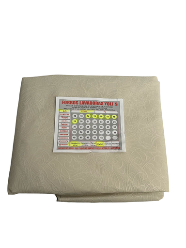 [AN90478X] FORRO PARA LAVADORA MANUAL - DIGITAL Y MANGUERAS ATRÁS 14-19LB/7-9KG (88X55X55) CM CARGA SUPERIOR BEIGE LG CKD90478
