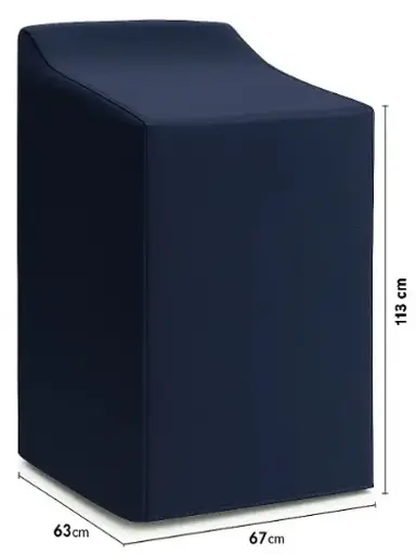 [AN90484X] FORRO PARA LAVADORA MANUAL - DIGITAL Y MANGUERAS ATRÁS 33-40LB/15-18KG (113X63X67) CM CARGA SUPERIOR AZUL HACEB CKD90484
