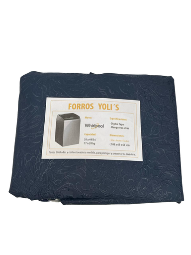 [AN90468X] FORRO PARA LAVADORA MANUAL - DIGITAL TAPA 38-44LB/17-20 KG (108X61X66)CM CARGA SUPERIOR AZUL WHIRLPOOL CKD90468
