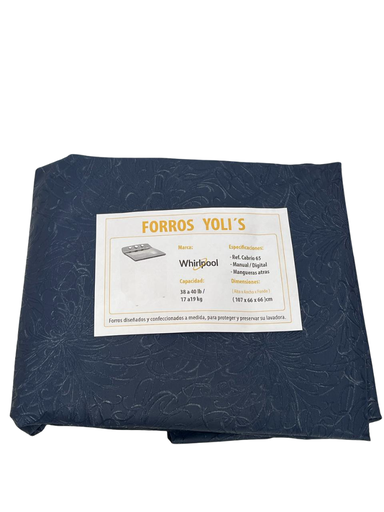 [AN90462X] FORRO PARA LAVADORA MANUAL - DIGITAL CABRIO 65 | 38-40 LB17-19 KG (107X66X66)CM CARGA SUPERIOR - AZUL WHIRLPOOL CKD90462